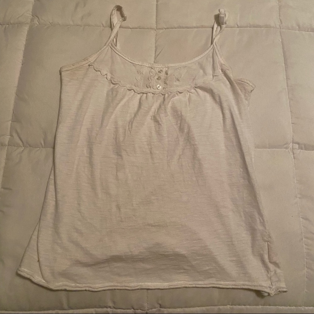 White Faded Glory Tank